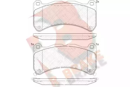 Комплект тормозных колодок R BRAKE RB2014