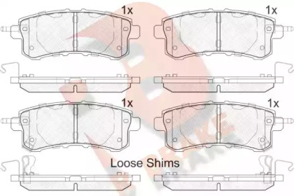 Комплект тормозных колодок R BRAKE RB2052