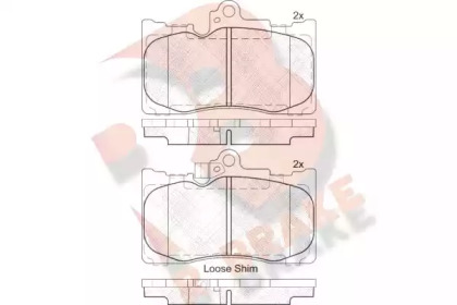 Комплект тормозных колодок R BRAKE RB2059