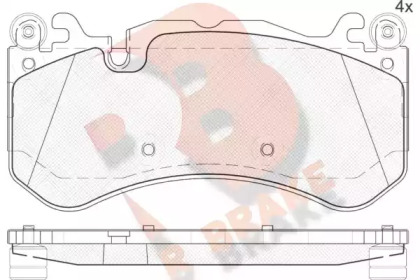 Комплект тормозных колодок R BRAKE RB2079