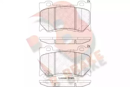 Комплект тормозных колодок R BRAKE RB2089