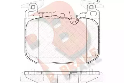 Комплект тормозных колодок R BRAKE RB2093-203