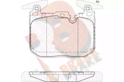 Комплект тормозных колодок R BRAKE RB2093