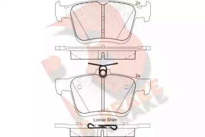 Комплект тормозных колодок R BRAKE RB2099