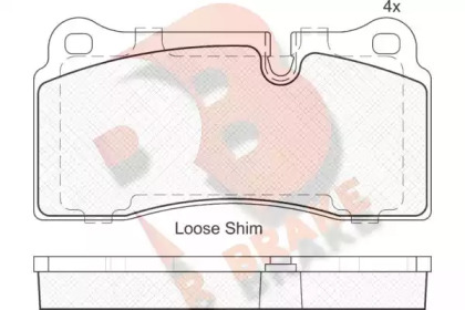 Комплект тормозных колодок R BRAKE RB2121