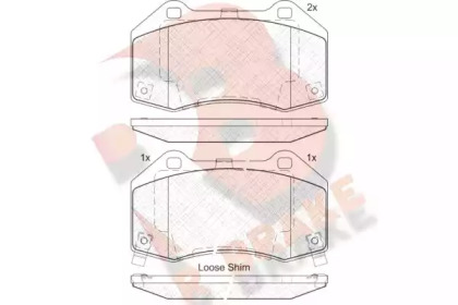 Комплект тормозных колодок R BRAKE RB2132