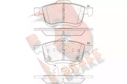 Комплект тормозных колодок R BRAKE RB2165