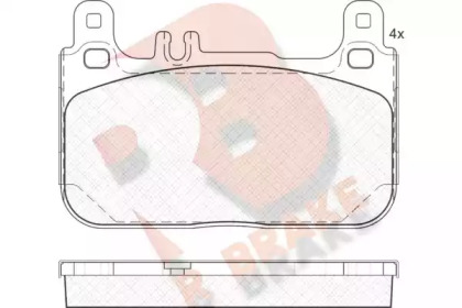 Комплект тормозных колодок R BRAKE RB2173