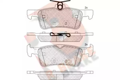 Комплект тормозных колодок R BRAKE RB2174-208