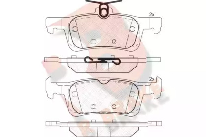 Комплект тормозных колодок R BRAKE RB2174