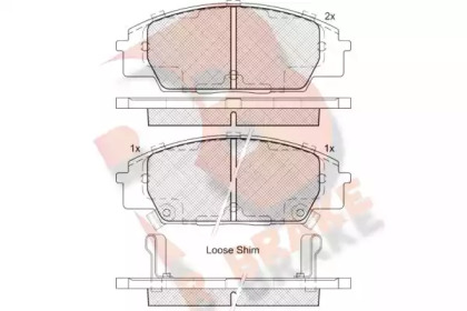 Комплект тормозных колодок R BRAKE RB2179