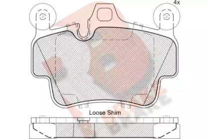 Комплект тормозных колодок R BRAKE RB2204