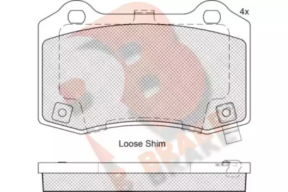 Комплект тормозных колодок R BRAKE RB2230