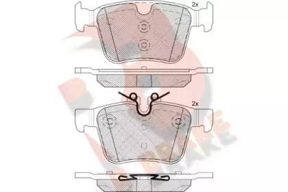 Комплект тормозных колодок R BRAKE RB2232