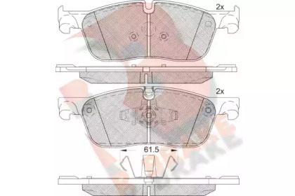 Комплект тормозных колодок R BRAKE RB2236