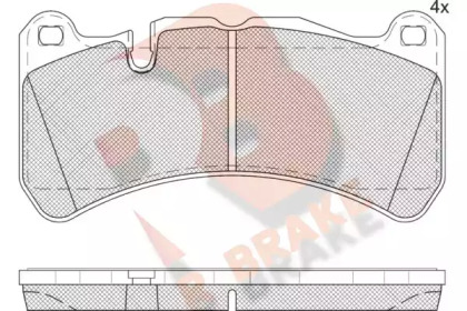 Комплект тормозных колодок R BRAKE RB2260