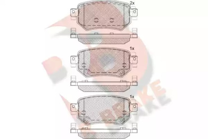 Комплект тормозных колодок R BRAKE RB2263