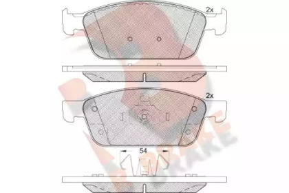 Комплект тормозных колодок R BRAKE RB2273