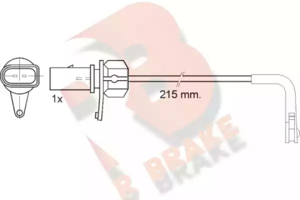 Сигнализатор, износ тормозных колодок R BRAKE 610508RB