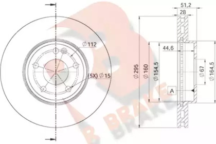 Тормозной диск R BRAKE 78RBD20122