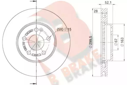 Тормозной диск R BRAKE 78RBD20408