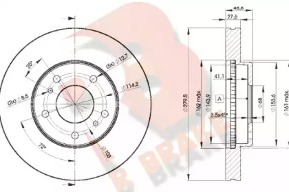 Тормозной диск R BRAKE 78RBD24103
