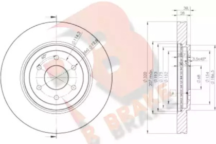 Тормозной диск R BRAKE 78RBD24199