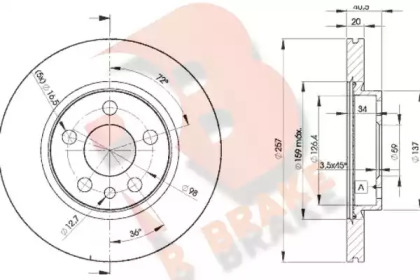 Тормозной диск R BRAKE 78RBD24683