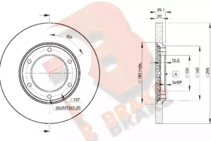 Тормозной диск R BRAKE 78RBD27000