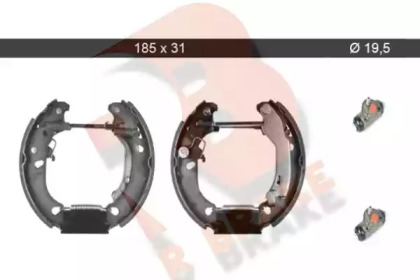 Комплект тормозных колодок R BRAKE 79RBKT0009