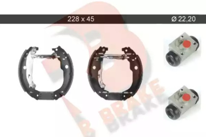 Комлект тормозных накладок R BRAKE 79RBKT0022