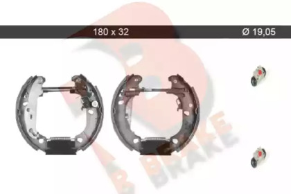 Комлект тормозных накладок R BRAKE 79RBKT0028