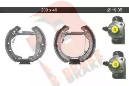 Комлект тормозных накладок R BRAKE 79RBKT0042