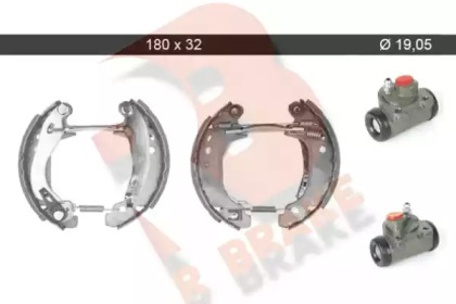 Комлект тормозных накладок R BRAKE 79RBKT0061