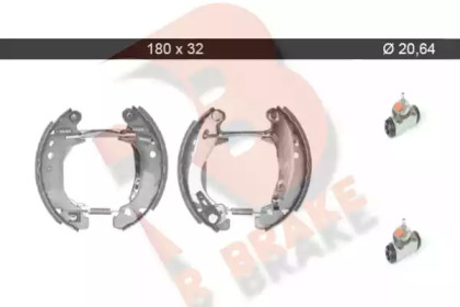 Комлект тормозных накладок R BRAKE 79RBKT0064