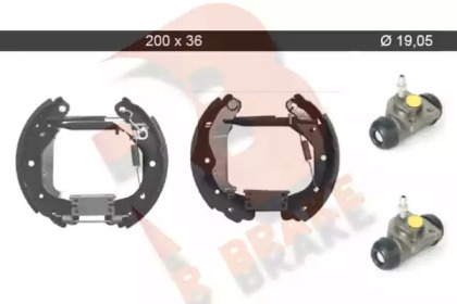 Комплект тормозных колодок R BRAKE 79RBKT0090