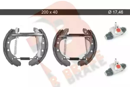 Комплект тормозных колодок R BRAKE 79RBKT0099