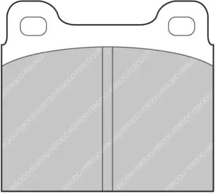 Комплект тормозных колодок, дисковый тормоз FERODO RACING FCP2H