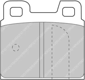 Комплект тормозных колодок, дисковый тормоз FERODO RACING FCP93H
