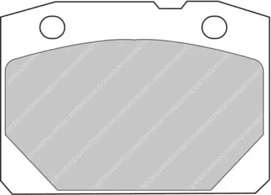 Комплект тормозных колодок, дисковый тормоз FERODO RACING FCP96H