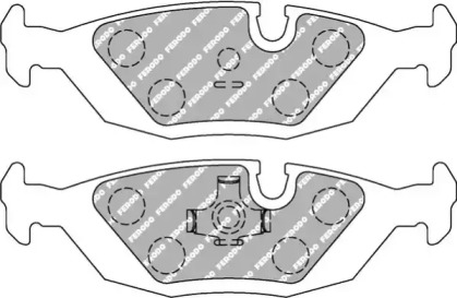 Комплект тормозных колодок, дисковый тормоз FERODO RACING FCP296H