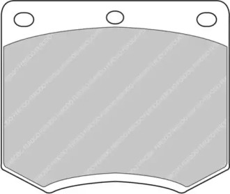 Комплект тормозных колодок, дисковый тормоз FERODO RACING FCP167C