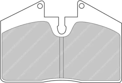 Комплект тормозных колодок, дисковый тормоз FERODO RACING FCP451H