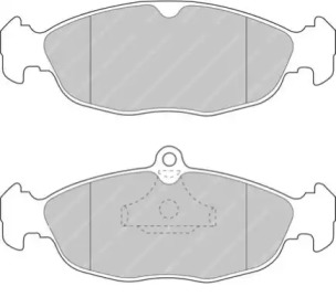 Комплект тормозных колодок, дисковый тормоз FERODO RACING FCP732H