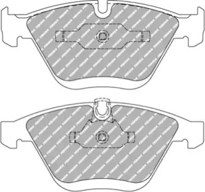 Комплект тормозных колодок, дисковый тормоз FERODO RACING FCP1628W