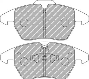 Комплект тормозных колодок, дисковый тормоз FERODO RACING FCP1641H