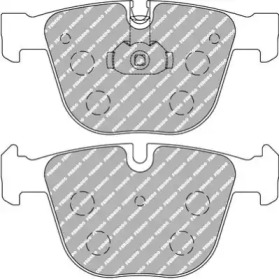 Комплект тормозных колодок, дисковый тормоз FERODO RACING FCP1672H