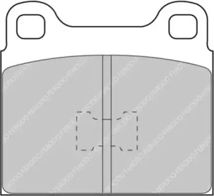 Комплект тормозных колодок, дисковый тормоз FERODO RACING FCP105R