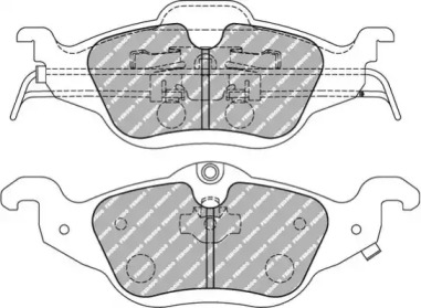 Комплект тормозных колодок, дисковый тормоз FERODO RACING FCP1293H