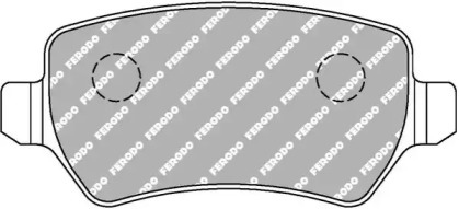 Комплект тормозных колодок, дисковый тормоз FERODO RACING FCP1521H